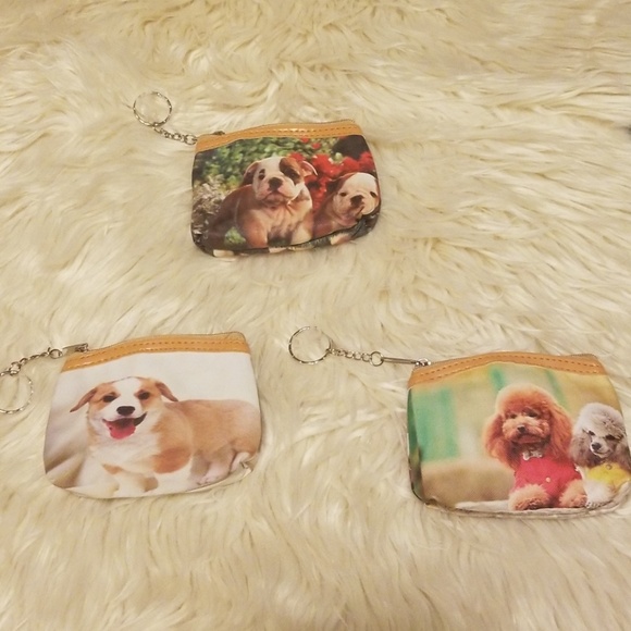 none Other - Set of three dog coin purses